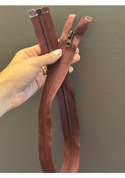 Bordo Renk Fermuar 65X3 cm modelleri
