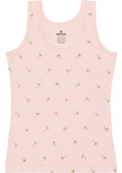 Kız Çocuk Pamuklu Kalın Askılı Renkli Baskılı Klasik Atlet 3'lü Paket 4856 Renkli indirimleri