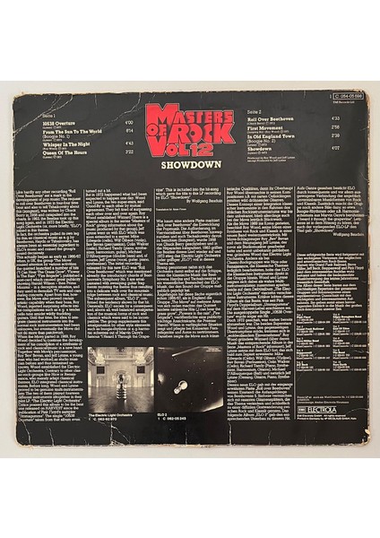 Electric Light Orchestra Masters Of Rock Vol 12 Showdown Lp Plak (Orijinal 1974 Dönem Alman Baskı Plak) fiyatları
