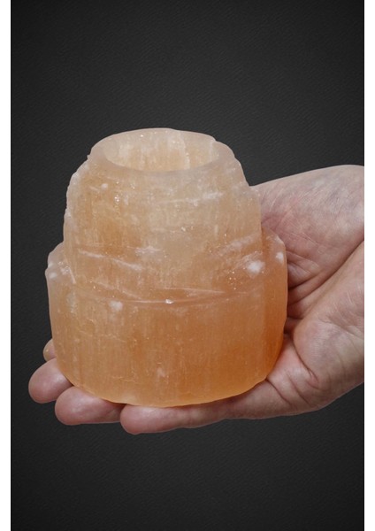 Turuncu Selenit Mumluk 8 cm Tealight Mumluk fiyatları