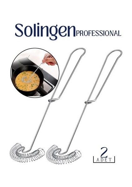 2 Li Çelik Spiral Çırpıcı Solingen Professional