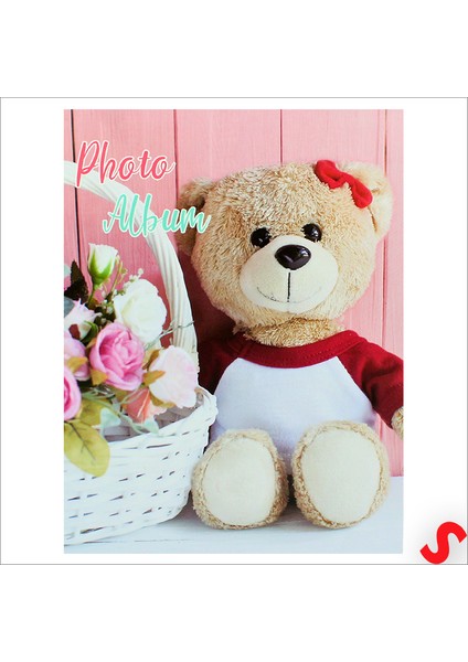 Bebek Fotoğraf Albümü, 10CM x 15CM x 100 Resimlik - Pembe modelleri
