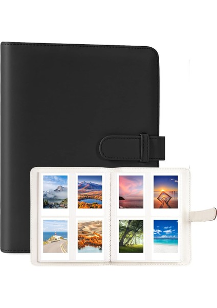 Instax Mini Serisi Uyumlu 256 Fotoğraf Kapasiteli Albüm (9x6 Cm'e Kadar Fotoğraflar Için)