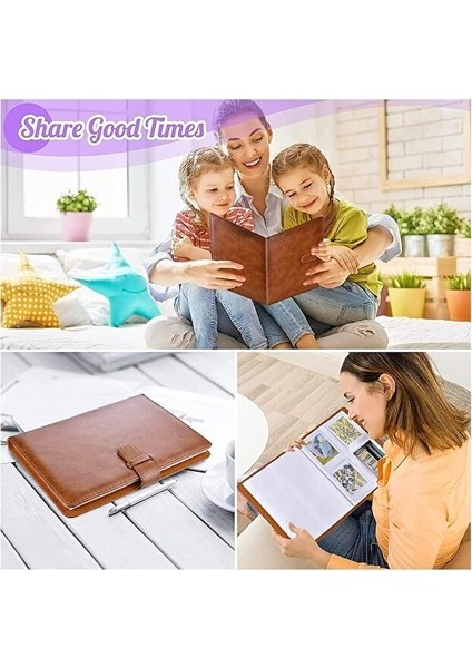 Instax Mini Serisi Uyumlu 256 Fotoğraf Kapasiteli Albüm (9x6 Cm'e Kadar Fotoğraflar Için)