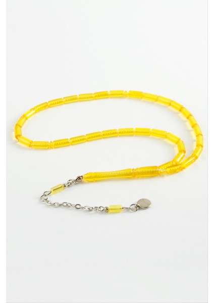 Ds-Derin Kapsül Plastik Tesbih 4X10 Mm-Sarı fiyatları