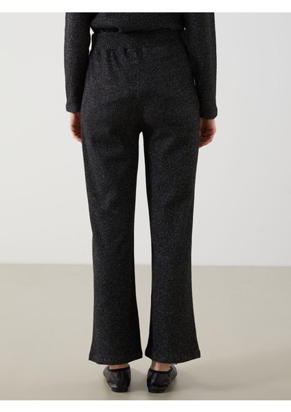 Yeni Sezon Beli Lastikli Parlak Görünümlü Kadın Pantolon fırsatları