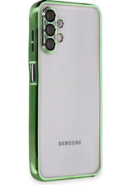 Bfs Samsung Galaxy A04S Kılıf Razer Lensli Silikon - Yeşil