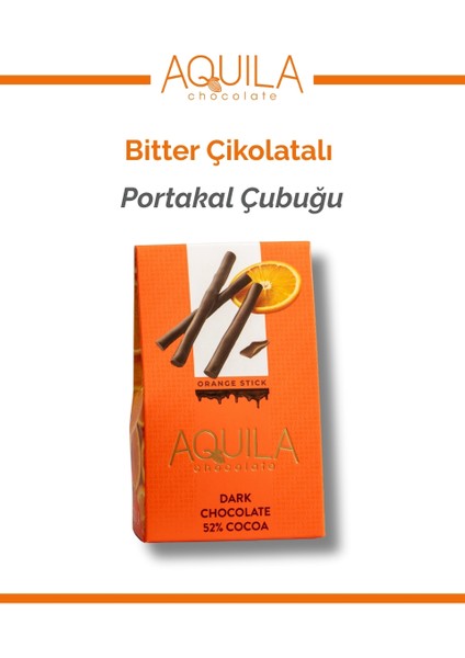 Bitter Çikolata Kaplı Portakal Çubuk