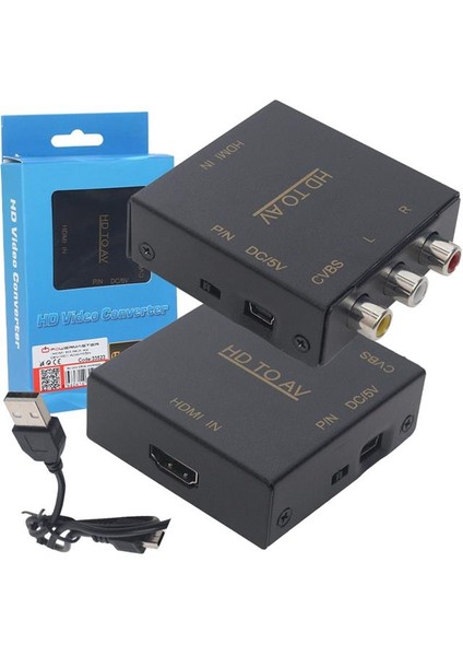 Powermaster PM-33523 Metal Kasa Hdmı To Rca Av Çevirici Adaptör