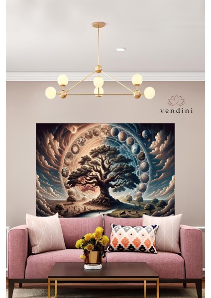 Cennet Ağacı Duvar Örtüsü Duvar Halısı Wall Tapestry fiyatları