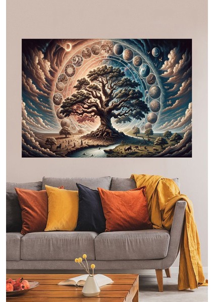 Cennet Ağacı Duvar Örtüsü Duvar Halısı Wall Tapestry fırsatları