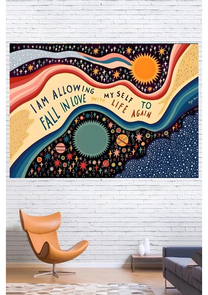 Fall In Love Duvar Örtüsü Duvar Halısı Wall Tapestry