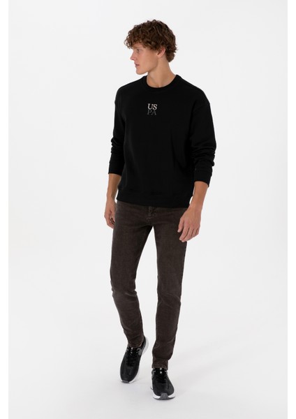 Erkek Siyah Sweatshirt 50313760-VR046 fırsatları