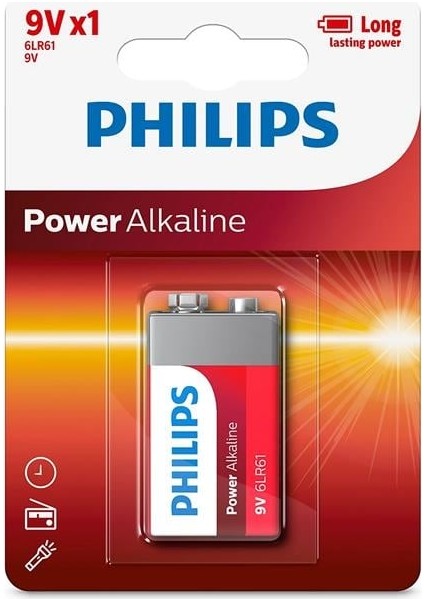Philips 6LR61-P1B 9 Volt Power Alkalin Pil (Tekli) modelleri