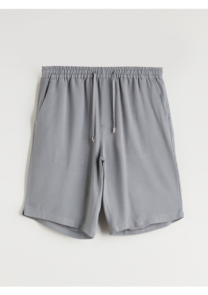 Yeni Sezon Standart Kalıp Keten Karışımlı Erkek Şort indirimleri