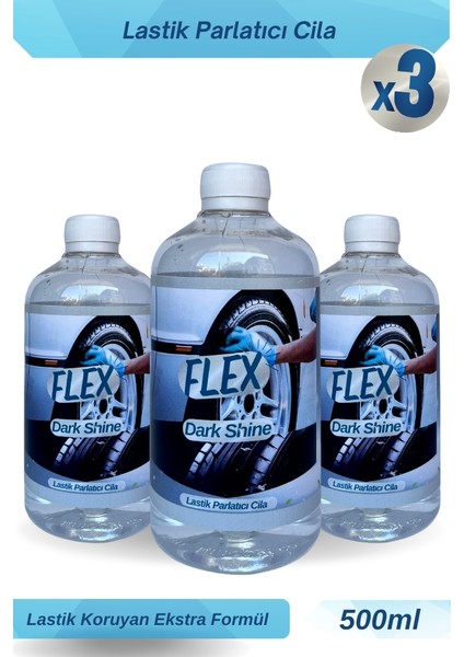 Lastik Parlatıcı ve Koruyucu Jel 500ML 3 Adet
