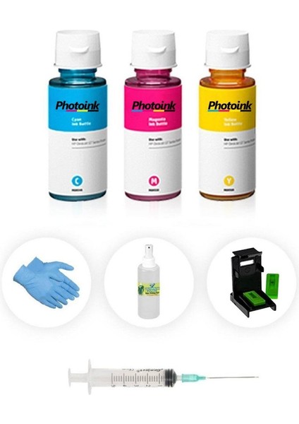 Hp 57 Uyumlu Renkli Kartuş Kolay Dolum Seti - Hp 450/ 3620/ 3650/ 5150/ 5160/ 5550/ F310/ 5650/ 5652/ 5655/ 5850/ 9650/ 9670/ 9680/ D2320/ D2330/ D2330/ D2345/ D2430/ D2445/ D2460/ F235/ F335/ F340/ F350/ F370/ F375/ F390/ F4140/ F4180/ 4212/ 4215/ 4219/