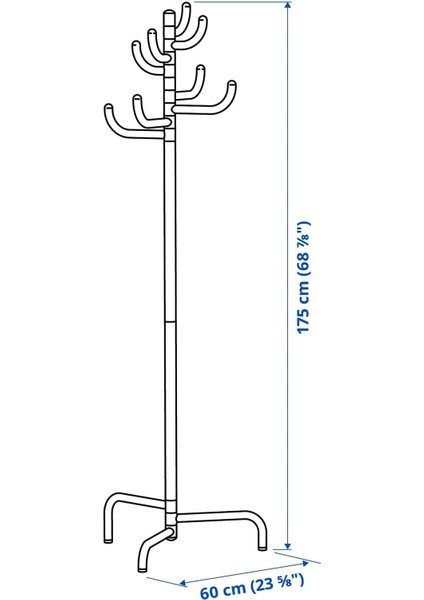 Bondskaret Ayaklı Askılık Sarı 175 cm fiyatları