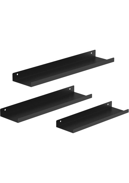 Metfu Metal Duvar Rafı Seti – Yüzen Raf 3’lü Set, Dekoratif, Dayanıklı, Kolay Montajlı, Mutfak, Salon, Banyo, Yatak Odası Için Uygun