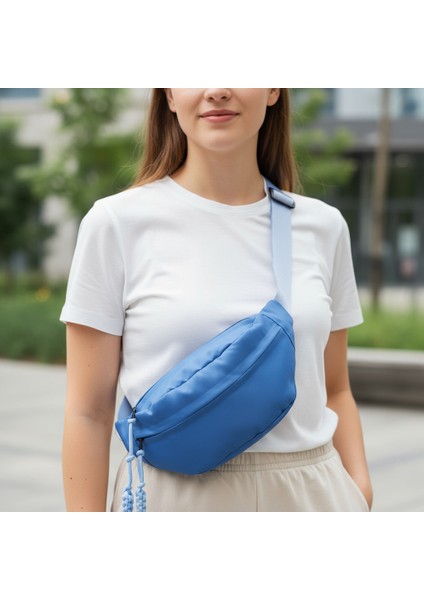 Mavi Renk Çapraz Çanta Bel Çantası Spor Çantası Ultra Hafif Oxford Kumaş Suya Dayanıklı fiyatları