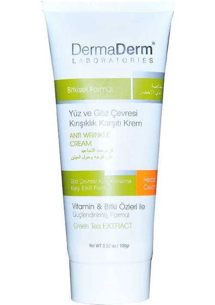 Yüz ve Göz Çevresi Kırışıklık Karşıtı Krem 100 gr