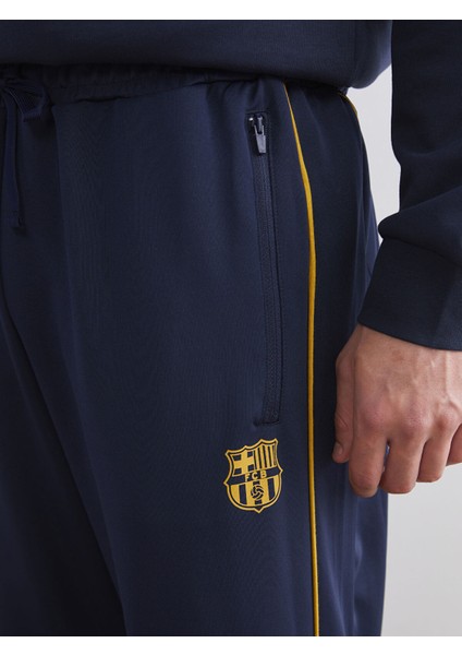 Yeni Sezon Standart Kalıp Barcelona Baskılı Erkek Taraftar Eşofman Altı modelleri