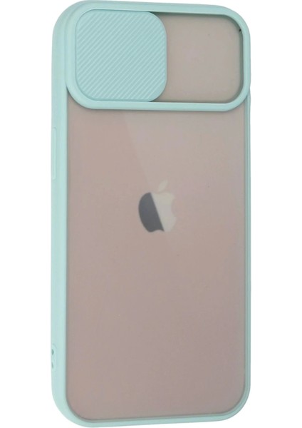 Bfs iPhone 13 Kılıf Palm Buzlu Kamera Sürgülü Silikon - Turkuaz fiyatları