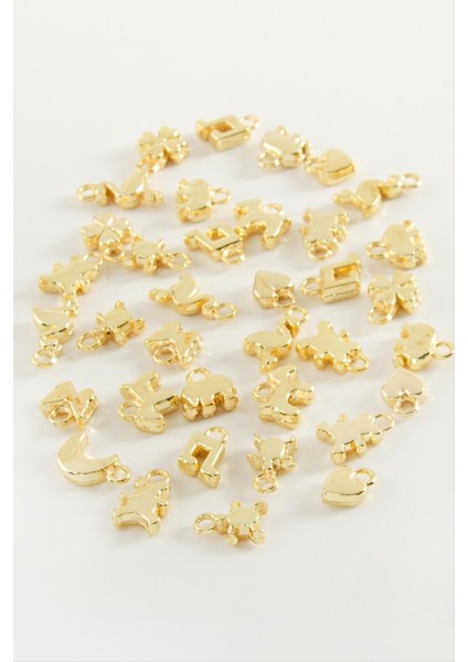 Ds-Derin Karışık Tek Kulplu Metal Bileklik ve Kolye Ucu Aparatı 1 Adet-Sarı