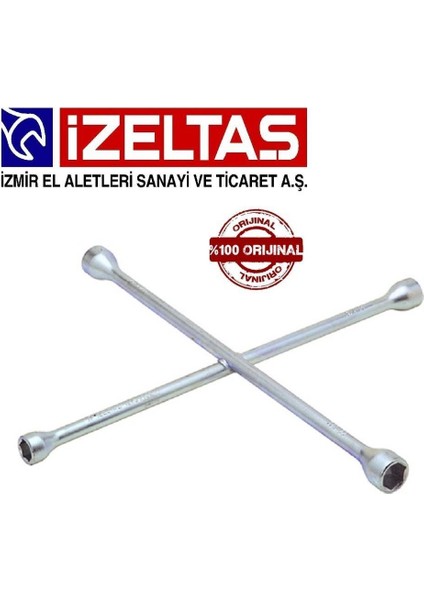 Izeltaş Istavroz Tip Bijon Anahtarı 17 - 19 - 21 - 22