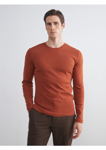 Yeni Sezon Bisiklet Yaka Basic Uzun Kollu Erkek Tişört