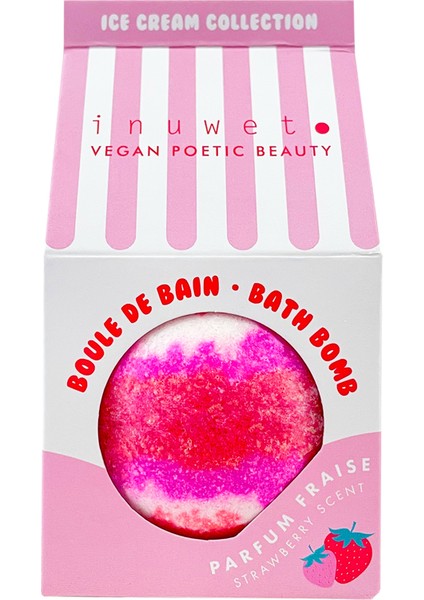 Icecream Çilek Banyo Bombası