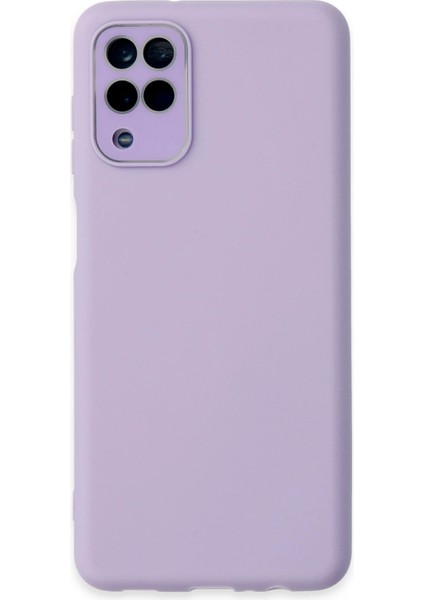 Bfs Samsung Galaxy A22 Kılıf Lansman Glass Kapak - Lila