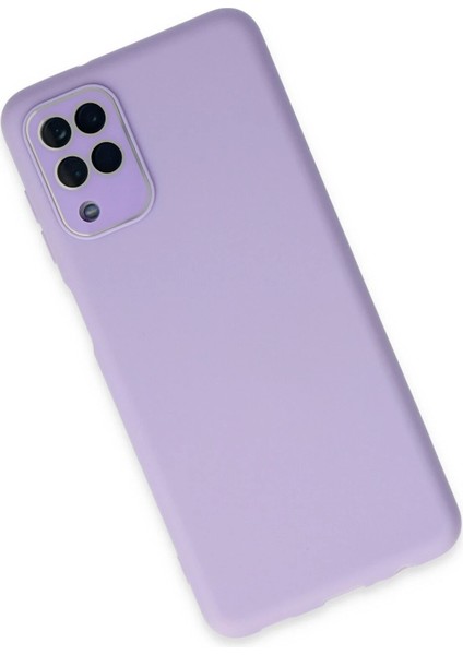 Bfs Samsung Galaxy A22 Kılıf Lansman Glass Kapak - Lila modelleri