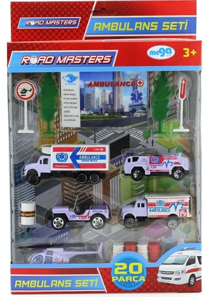 Helikopterli Metal Ambulans Seti JP9105