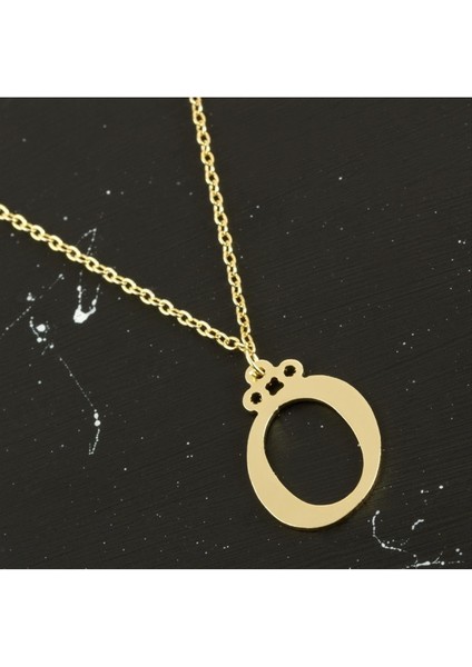 Ds-Derin Prinç Harfli Kolye-Ö