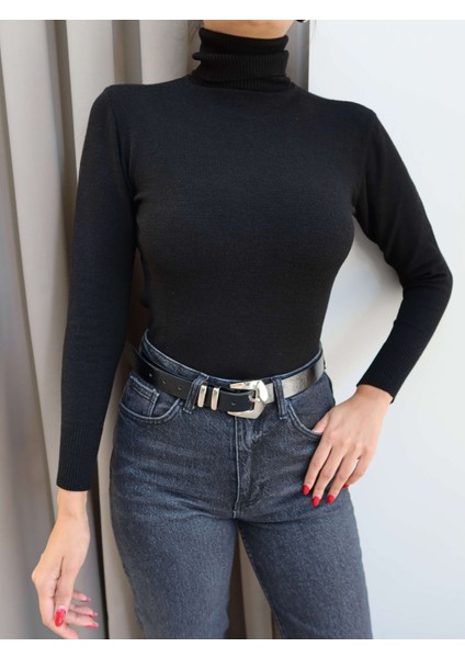 Balıkçı Yaka Düz Kazak modelleri