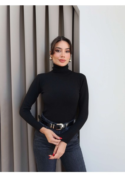 Balıkçı Yaka Düz Kazak fırsatları