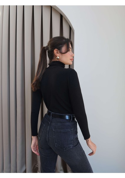 Balıkçı Yaka Düz Kazak indirimleri