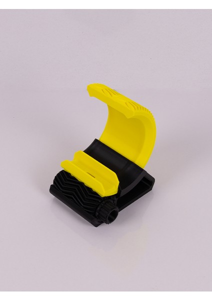 3D Baskı Telefon Standı Sarı Siyah Ayarlanabilir Masaüstü Aparat Tutucu Organizer