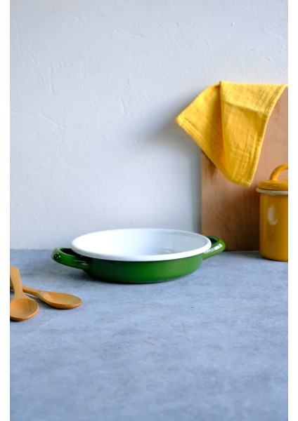 Emaye Sahan 18 cm Yeşil