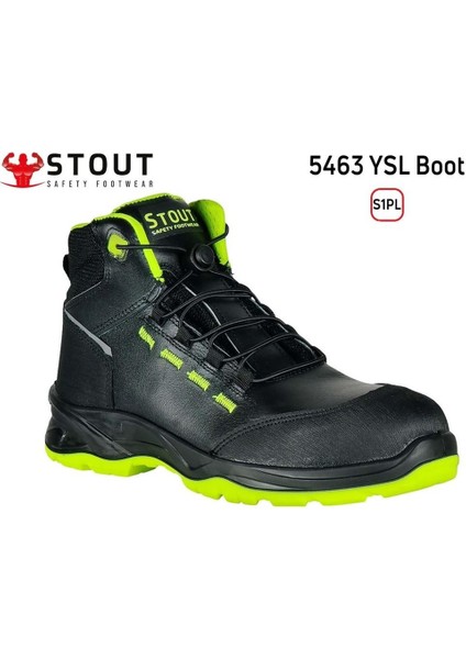 Epl 5463 S3L Yeşil Deri Iş Botu No:40