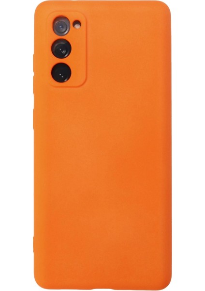 Bfs Samsung Galaxy S20 Fe Kılıf Nano Içi Kadife Silikon - Turuncu