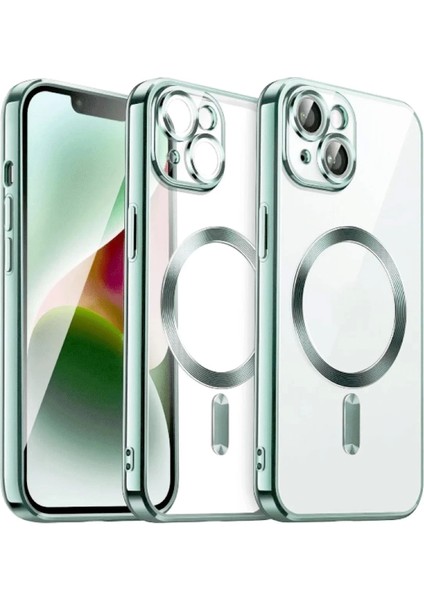 Bfs iPhone 13 Kılıf Kross Magneticsafe Kapak - Koyu Yeşil