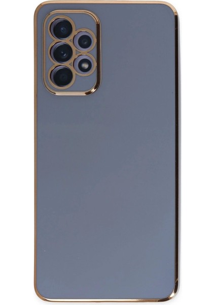 Bfs Samsung Galaxy A52 Kılıf Volet Silikon - Mavi
