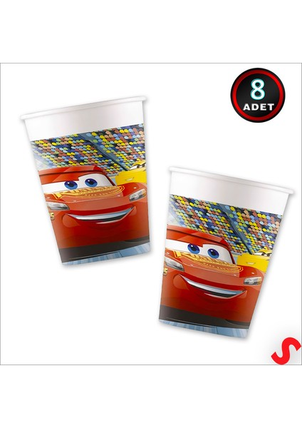 Cars 3 Next Generation Karton Bardak - 8 Adet fiyatları