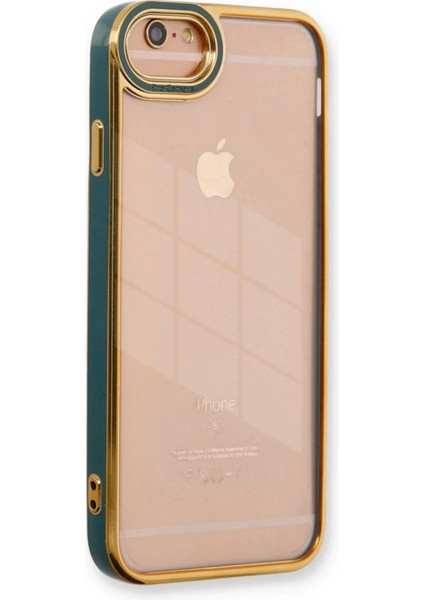 Bfs iPhone 6 Kılıf Liva Lens Silikon - Yeşil
