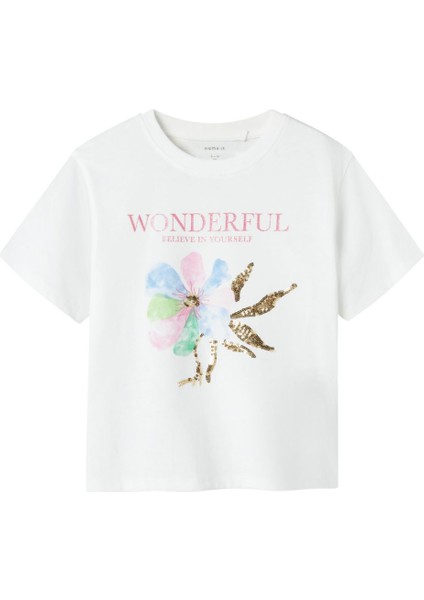 Nkfdukko Ss Nreg Top Box Kız Çocuk T-Shirt 13240652