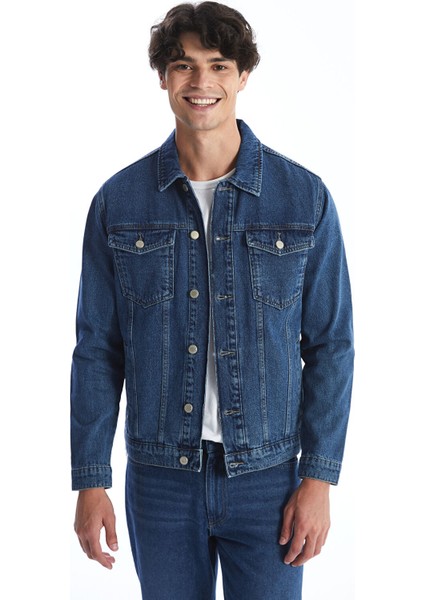 Yeni Sezon Standart Kalıp Erkek Jean Ceket