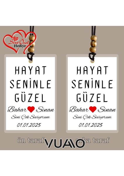 Kişiye Özel Isimli, Fotoğraflı ve Sözlü Araba Süsü - Araba Dikiz Aynası Süsü - Size Özel Hediye fiyatları