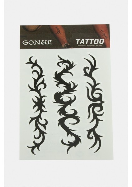 Ds-Derin Tattoo Dövme Sticker-Beyaz